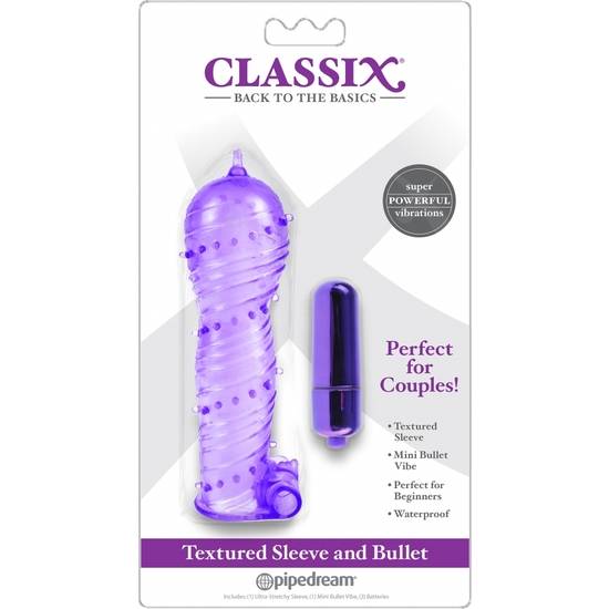 CLASSIX - BALA TEXTURIZADA , MORADA - Juguetes Sexuales Vibradores Balas - Sex Shop ARTICULOS EROTICOS