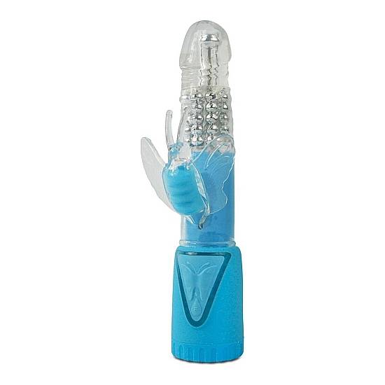 CLIMAX  CONEJITO VIBRADOR GIRATORIO AZUL - Estimuladores Mariposas y Conejitos - Sex Shop ARTICULOS EROTICOS