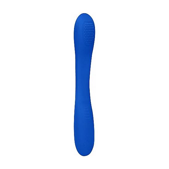 DOBLE PENETRACION VIBRADOR FLEX AZUL - Juguetes Sexuales Vibradores Doble - Sex Shop ARTICULOS EROTICOS