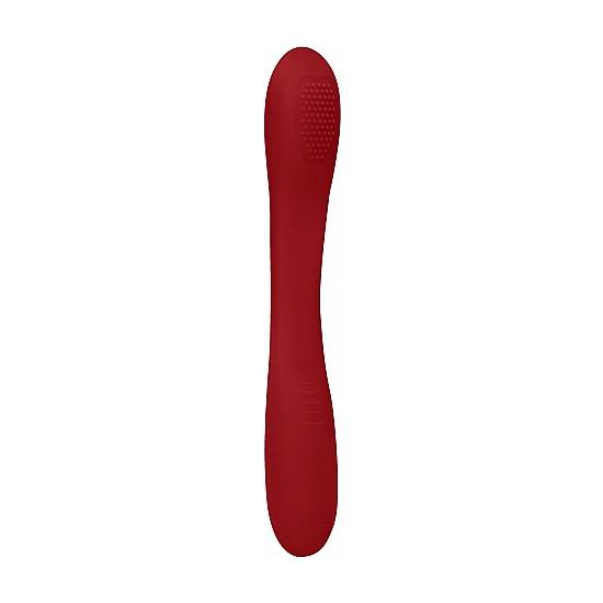 DOBLE PENETRACION VIBRADOR FLEX ROJO - Juguetes Sexuales Vibradores Doble - Sex Shop ARTICULOS EROTICOS