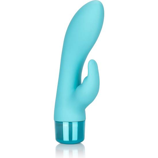 EDEN BUNNY VIBRADOR SILICONA TURQUESA - Estimuladores Mariposas y Conejitos - Sex Shop ARTICULOS EROTICOS