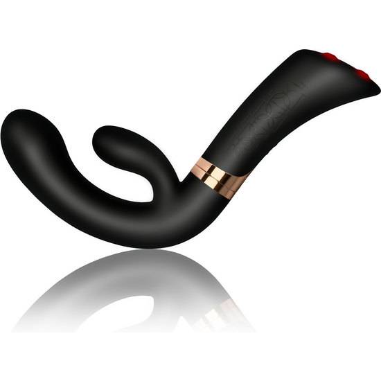 ENIGMA VIBRADOR RAMPANTE DE SILICONA - NEGRO - Juguetes Sexuales Vibradores Varios - Sex Shop ARTICULOS EROTICOS