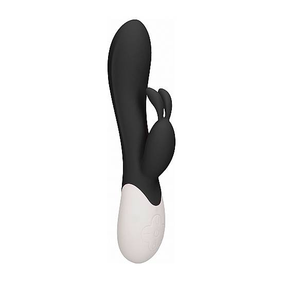 FLAME - VIBRADOR CONEJITO CON CALOR - NEGRO - Estimuladores Mariposas y Conejitos - Sex Shop ARTICULOS EROTICOS