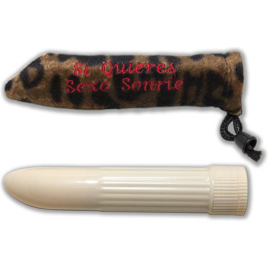 FUNDA TIGRE + VIBRADOR SONRÍE - Juguetes Sexuales Vibradores - Sex Shop ARTICULOS EROTICOS