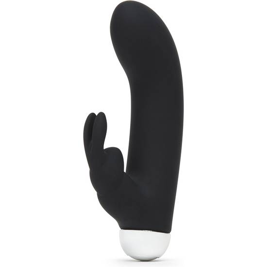 GREEDY GIRL MINI CONEJITO VIBRADOR - NEGRO - Estimuladores Mariposas y Conejitos - Sex Shop ARTICULOS EROTICOS