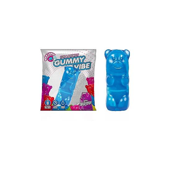 GUMMY VIBES OSITO VIBRADOR - AZUL - Juguetes Sexuales Vibradores Discretos - Sex Shop ARTICULOS EROTICOS