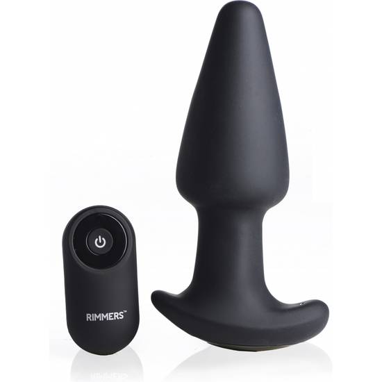 GYRO R 10X PLUG ANAL REMOTO - 11,3 CM - NEGRO - Juguetes Sexuales Anal Vibrador - Sex Shop ARTICULOS EROTICOS