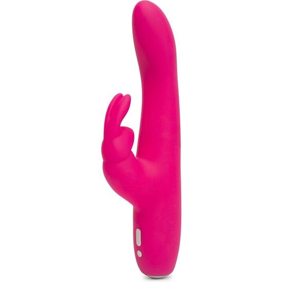 HAPPY RABBIT SLIMLINE CURVE - VIBRADOR RAMPANTE ROSA - Estimuladores Mariposas y Conejitos - Sex Shop ARTICULOS EROTICOS