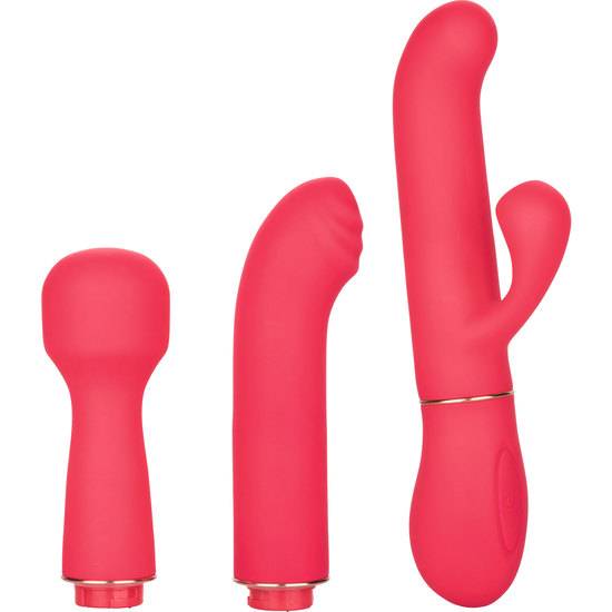 KIT VIBRADRORES IN TOUCH PASSION TRIO - ROSA - Juguetes Sexuales Vibradores Kit - Sex Shop ARTICULOS EROTICOS