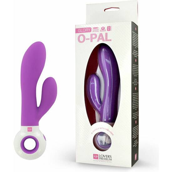 LOVERSPREMIUM - O-PAL VIBRADOR GLORY - MORADO - Juguetes Sexuales Vibradores Doble - Sex Shop ARTICULOS EROTICOS