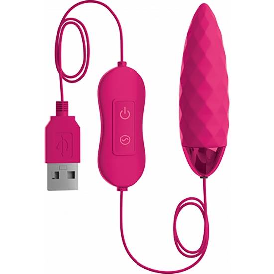 OMG! BULLETS - BALA VIBRANTE DIVETIDA - USB - FUCSIA - Juguetes Sexuales Vibradores Balas - Sex Shop ARTICULOS EROTICOS