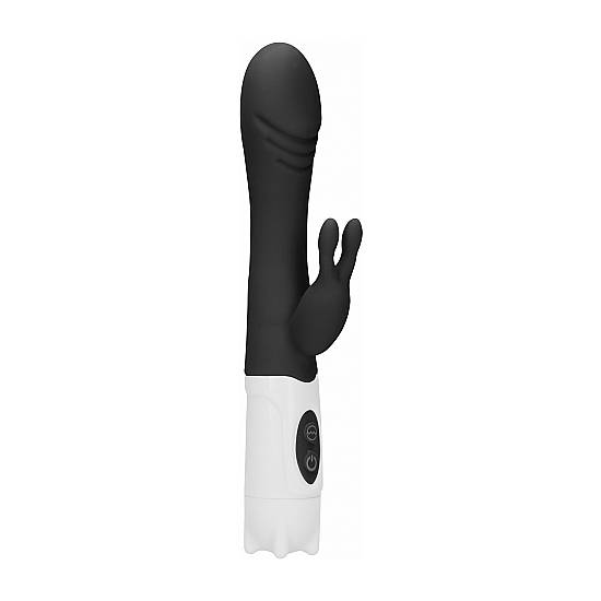 RABBIT VIBRADOR RAMPANTE - NEGRO - Estimuladores Mariposas y Conejitos - Sex Shop ARTICULOS EROTICOS