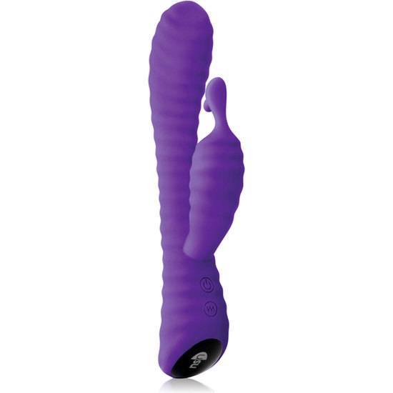 RIPPLE RABBIT - VIBRADOR DE SILICONA MORADO - Estimuladores Mariposas y Conejitos - Sex Shop ARTICULOS EROTICOS