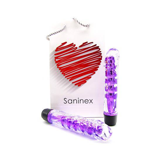 SANINEX VIBRADOR FANTASTIC REALITY - METÁLICO/MORADO - Juguetes Sexuales Vibradores Balas - Sex Shop ARTICULOS EROTICOS