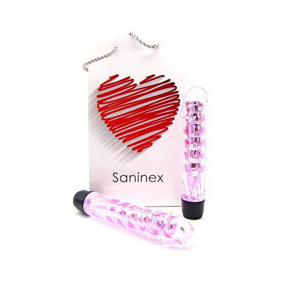 SANINEX VIBRADOR FANTASTIC REALITY - METÁLICO/ROSA - Juguetes Sexuales Vibradores Balas - Sex Shop ARTICULOS EROTICOS