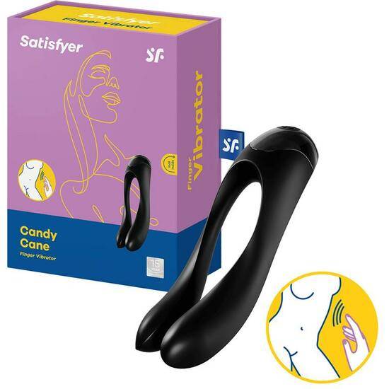 SATISFYER CANDY CANE - NEGRO - Juguetes Sexuales Estimuladores - Sex Shop ARTICULOS EROTICOS