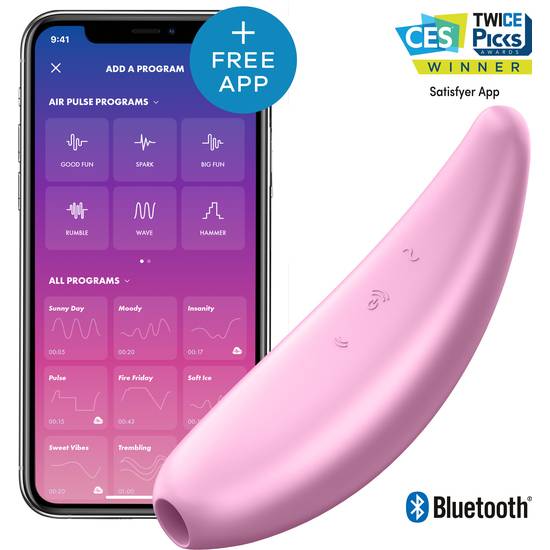 SATISFYER CURVY 3+ - ROSA - Juguetes Sexuales Vibradores Varios - Sex Shop ARTICULOS EROTICOS