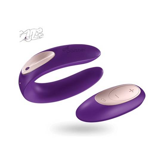 SATISFYER PARTNER PLUS REMOTO - VIBRADOR PARA PAREJAS - Juguetes Sexuales Vibradores Parejas - Sex Shop ARTICULOS EROTICOS