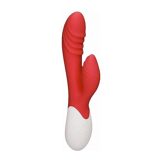 SUNBURST - VIBRADOR RAMPANTE CON CALOR - ROJO - Estimuladores Mariposas y Conejitos - Sex Shop ARTICULOS EROTICOS