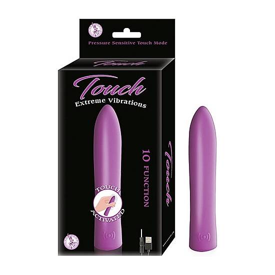 TOUCH VIBRADOR SILICONA - MORADO - Juguetes Sexuales Vibradores Discretos - Sex Shop ARTICULOS EROTICOS