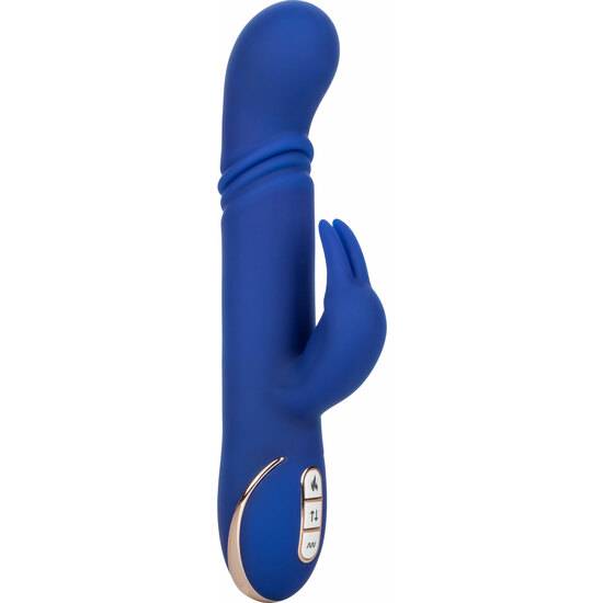 VIBRADOR - HEATED THRUSTING G RABBIT - AZUL - Juguetes Sexuales Vibradores Doble - Sex Shop ARTICULOS EROTICOS