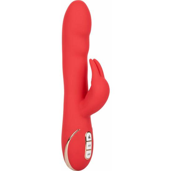 VIBRADOR HEATED ULTRA SOFT RABBIT - CORAL - Juguetes Sexuales Vibradores Doble - Sex Shop ARTICULOS EROTICOS