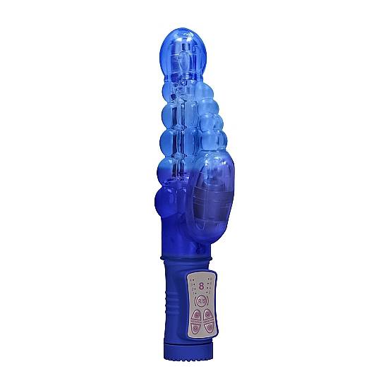 VIBRADOR RAMPANTE BURBUJAS CON ROTACIÓN - AZUL - Estimuladores Mariposas y Conejitos - Sex Shop ARTICULOS EROTICOS