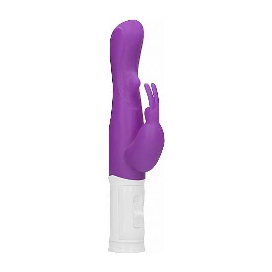 VIBRADOR RAMPANTE CONEJITO CON ROTACIÓN - MORADO - Estimuladores Mariposas y Conejitos - Sex Shop ARTICULOS EROTICOS