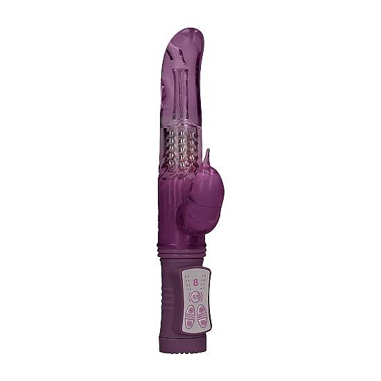 VIBRADOR RAMPANTE DOLPHIN CON ROTACIÓN - MORADO - Estimuladores Mariposas y Conejitos - Sex Shop ARTICULOS EROTICOS