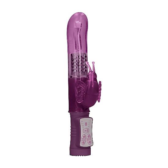 VIBRADOR RAMPANTE MARIPOSA CON ROTACIÓN - MORADO - Estimuladores Mariposas y Conejitos - Sex Shop ARTICULOS EROTICOS