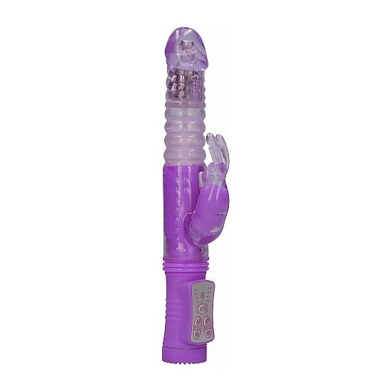 VIBRADOR RAMPANTE THRUSTING RABBIT - MORADO - Estimuladores Mariposas y Conejitos - Sex Shop ARTICULOS EROTICOS