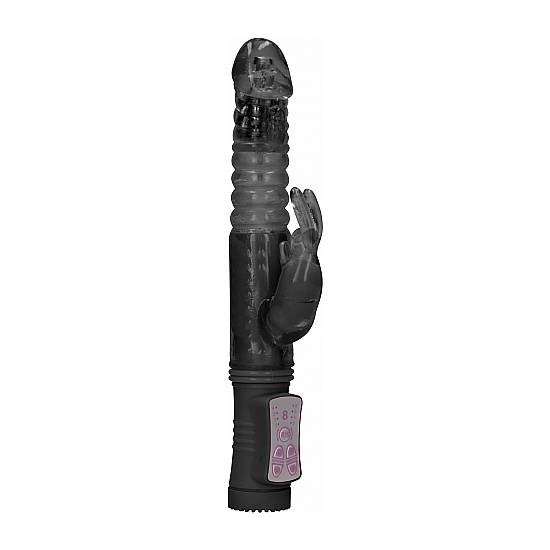 VIBRADOR RAMPANTE THRUSTING RABBIT - NEGRO - Estimuladores Mariposas y Conejitos - Sex Shop ARTICULOS EROTICOS