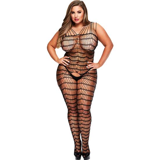 CRISS CROSS CROTCHLESS BODYSTOCKING - Lenceria Sexy Femenina Bodys - Sex Shop ARTICULOS EROTICOS