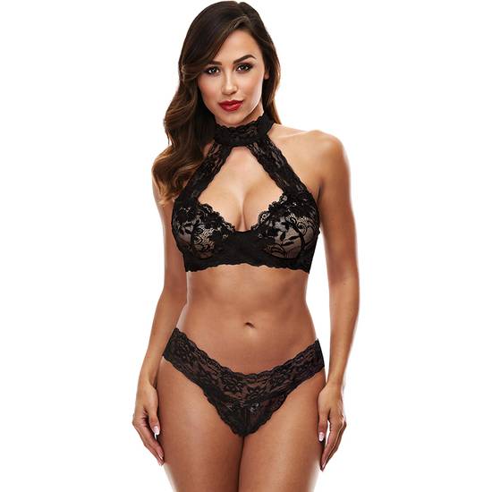 LACE HALTER BIKINI SET - CONJUNTO ENCAJE - Lenceria Sexy Femenina Conjuntos - Sex Shop ARTICULOS EROTICOS