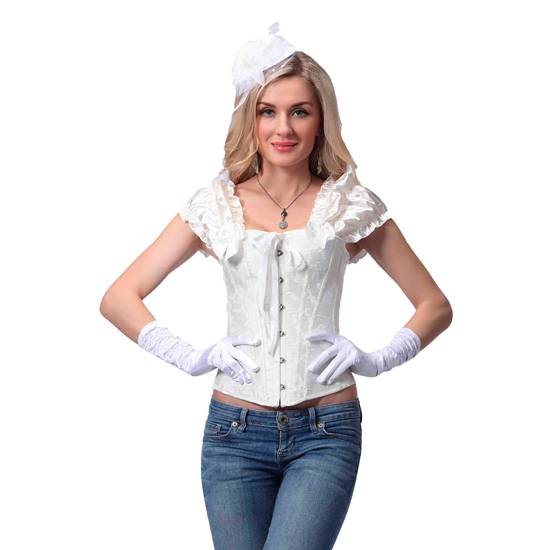 INTIMAX ANGELES CORSET BLANCO - Lenceria Sexy Femenina Corse - Sex Shop ARTICULOS EROTICOS