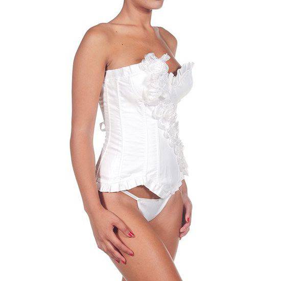 INTIMAX CORSET ISIS BLANCO - Lenceria Sexy Femenina Corse - Sex Shop ARTICULOS EROTICOS