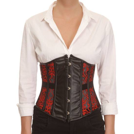 UNDERBUST BEE ROJO - Lenceria Sexy Femenina Corse - Sex Shop ARTICULOS EROTICOS