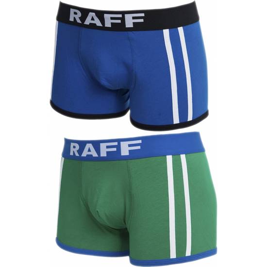 BÓXER ALGODÓN AZUL/VERDE  LOTE DE 2 - lenceria Sexy Masculina Boxer - Sex Shop ARTICULOS EROTICOS