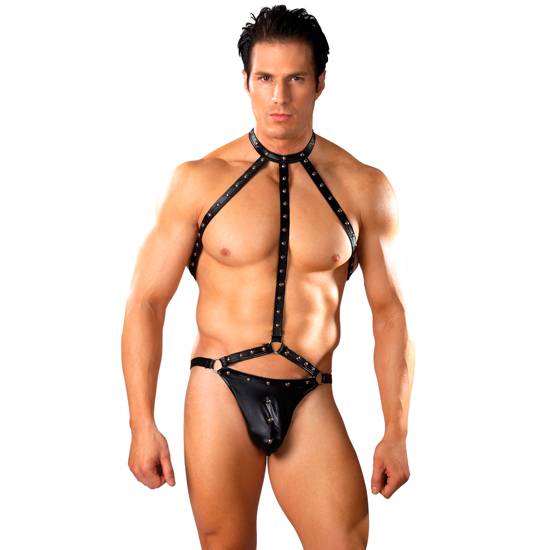 MALE POWER FETISH GLADIATOR NEGRO - lenceria Sexy Masculina Suspensorio - Sex Shop ARTICULOS EROTICOS