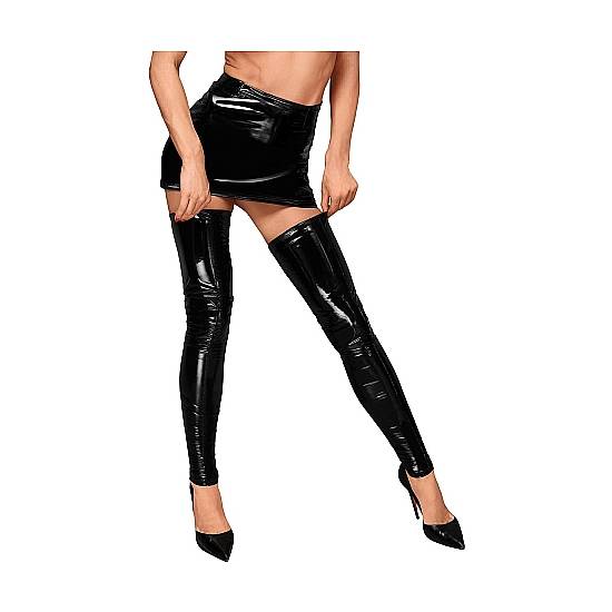 MEDIAS PVC - NEGRO - Lenceria Sexy Femenina Medias - Sex Shop ARTICULOS EROTICOS