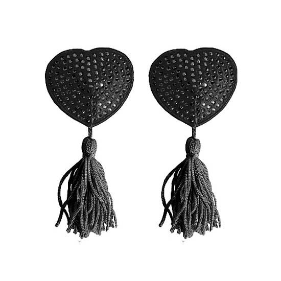 CUBRE PEZONES NEGRO STRASS - Pezoneras BDSM Bondage - Sex Shop ARTICULOS EROTICOS