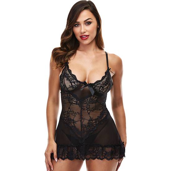 MINI LACE CHEMISE - PICARDIAS - Lenceria Sexy Femenina Picardias - Sex Shop ARTICULOS EROTICOS