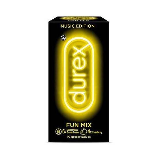 DUREX MUSIC EDITION FUN MIX 10UDS - Cosmética Erótica Preservativos Aromáticos-Sex Shop ARTICULOS EROTICOS