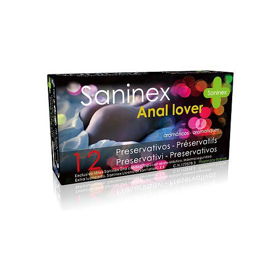 SANINEX PRESERVATIVOS ANAL LOVER 12UDS - Cosmética Erótica Preservativos Aromáticos-Sex Shop ARTICULOS EROTICOS