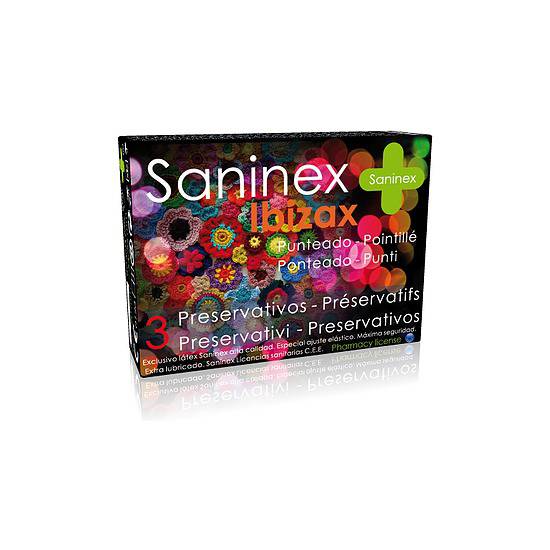 SANINEX PRESERVATIVOS IBIZAX PUNTEADO 3UDS - Cosmética Erótica Preservativos Aromáticos-Sex Shop ARTICULOS EROTICOS