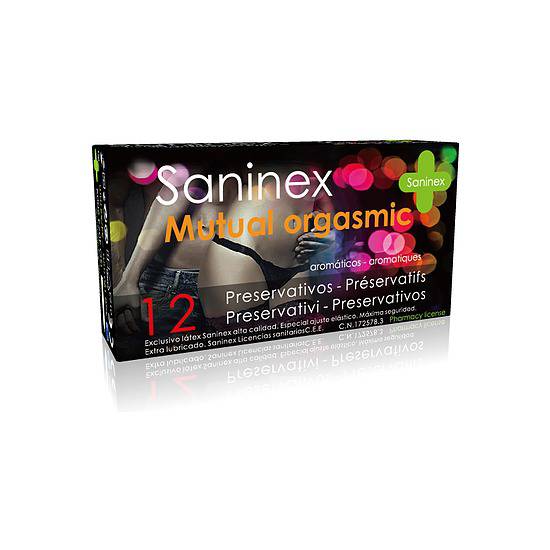 SANINEX PRESERVATIVOS MUTUAL ORGASMIC 12UDS - Cosmética Erótica Preservativos Aromáticos-Sex Shop ARTICULOS EROTICOS