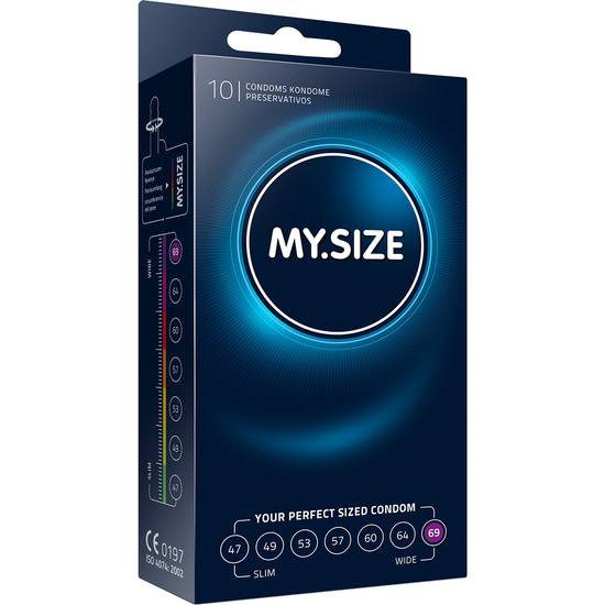 MYSIZE 69 PRESERVATIVOS 10 UDS - Cosmética Erótica Preservativos Natural - Sex Shop ARTICULOS EROTICOS