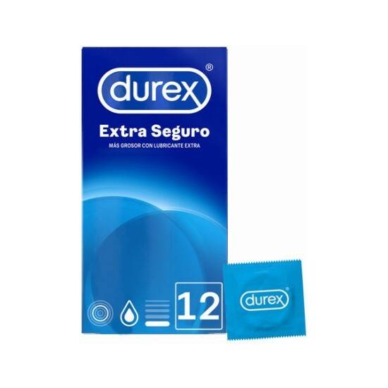 DUREX EXTRA SEGURO 12UDS PH - Cosmética Erótica Preservativos Resistente-Sex Shop ARTICULOS EROTICOS
