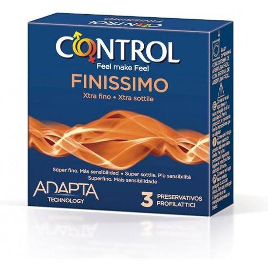 CONTROL PRESERVATIVOS FINISSIMO ORIGINAL 3 UDS - Cosmética Erótica Preservativos Sensitivos-Sex Shop ARTICULOS EROTICOS