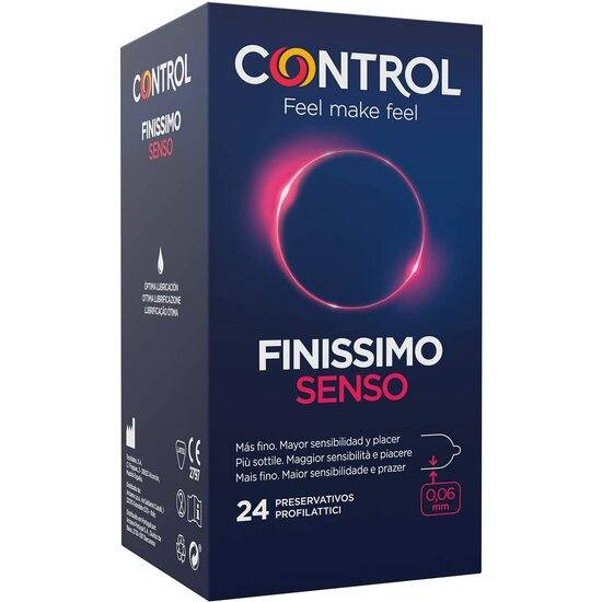 CONTROL PRESERVATIVOS FINISSIMO SENSO 24UDS - Cosmética Erótica Preservativos Sensitivos-Sex Shop ARTICULOS EROTICOS